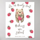 Bär - Babys sind süß Poster (Vorne)