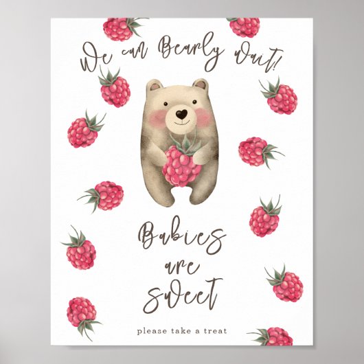 Bär - Babys sind süß Poster (Vorne)