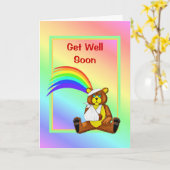 Bär bald verletzt werden karte (Gelbe Blume)