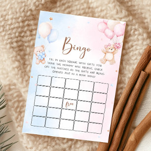 Bär-Ballon-Geschlecht-enthüllendes Bingo-Spiel