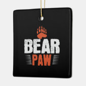 Bär - Bärenpfeife Keramikornament (Links)