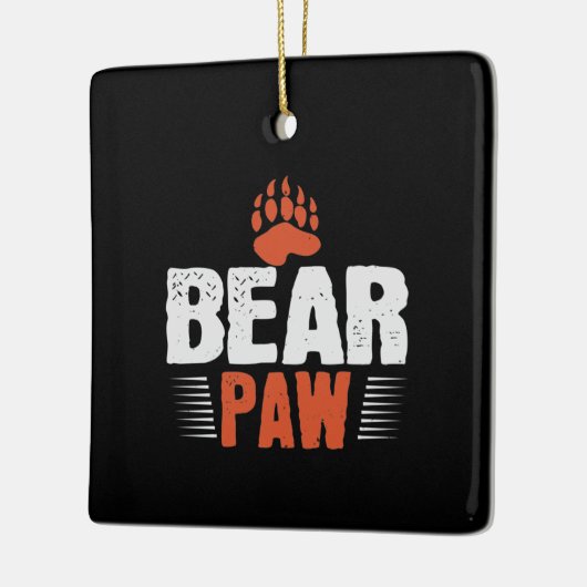 Bär - Bärenpfeife Keramikornament (Links)