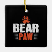 Bär - Bärenpfeife Keramikornament (Vorderseite)
