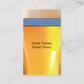 Bar-Barkeeper für Blaugürtel Visitenkarte (Rückseite)