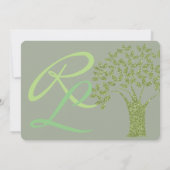 Bar Bat Bnai Tree of Life Mitzvah Einladung (Rückseite)