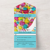 Bar Bat Mitzvah Alle n 1 Einladung Confetti Tallit (Innen Boden)