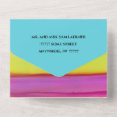 Bar Bat Mitzvah Alle n 1 Einladung Confetti Tallit (Rückseite)