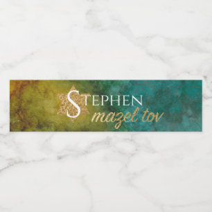 Bar Bat Mitzvah aus diesem Welt-H2O-Flaschenetiket Wasserflaschenetikett