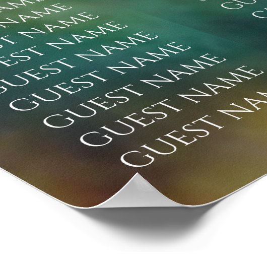 Bar & Bat Mitzvah aus dieser World Seating Chart Poster (Ecke)