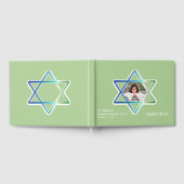 Bar Bat Mitzvah Custom Foto Guest Book Gästebuch (Voll)