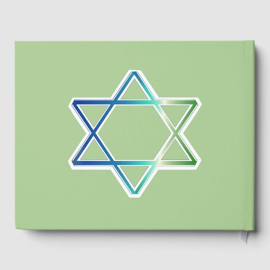 Bar Bat Mitzvah Custom Foto Guest Book Gästebuch (Rückseite)