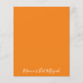 Bar Bat Mitzvah Ein kleiner Abriss der Farbtafel-K (Rückseite)