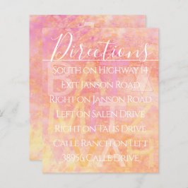 Bar Bat Mitzvah einfach subtile Richtungskarte