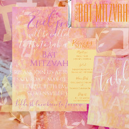 Bar Bat Mitzvah einfach subtile Wasser Flasche Eti Wasserflaschenetikett