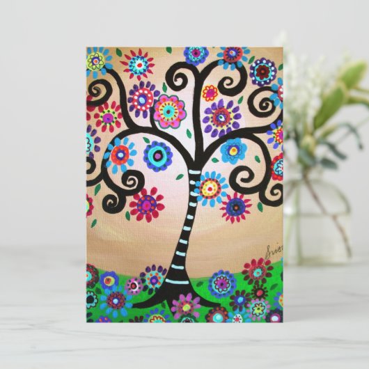 Bar Bat Mitzvah Einladung (Stehend Vorderseite)