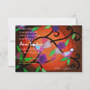 Bar Bat Mitzvah Einladung
