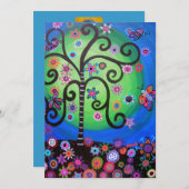 Bar Bat Mitzvah Einladung (Vorne/Hinten)