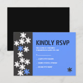 Bar Bat Mitzvah Einladung Antwort Karte erstellen (Vorne/Hinten)