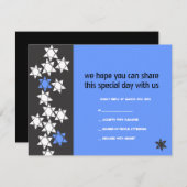 Bar Bat Mitzvah Einladung Antwort Karte erstellen (Vorne/Hinten)