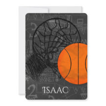 Bar Bat Mitzvah Einladung Basketball Thema