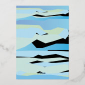 Bar Bat Mitzvah Einladung mit Goldfolie (Rückseite)