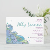 Bar Bat Mitzvah Einladung zum Strand (Stehend Vorderseite)