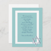 Bar/Bat Mitzvah Einladungen (Vorne/Hinten)