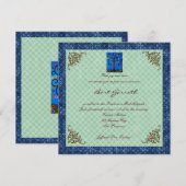 Bar Bat Mitzvah Einladungen (Vorne/Hinten)