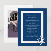Bar/Bat Mitzvah Einladungen (Vorne/Hinten)