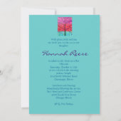 Bar Bat Mitzvah Einladungen (Rückseite)