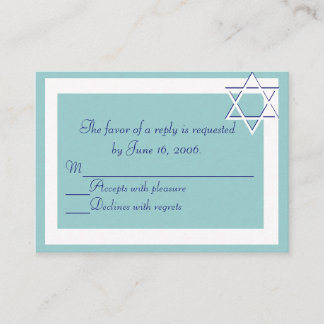 Bar/Bat Mitzvah Einladungskarte