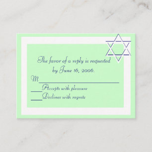 Bar/Bat Mitzvah Einladungskarte