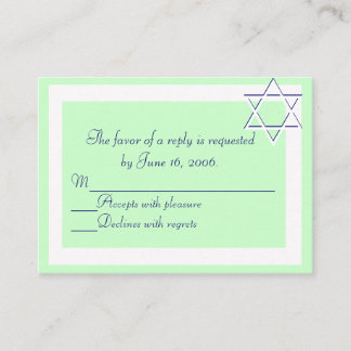 Bar/Bat Mitzvah Einladungskarte