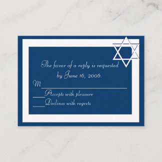Bar/Bat Mitzvah Einladungskarte