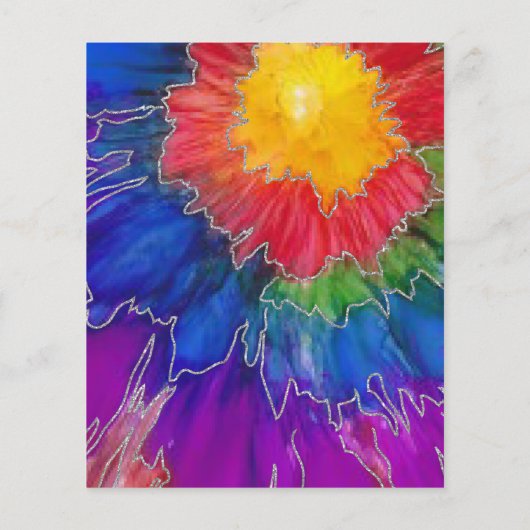 Bar Bat Mitzvah Einschließung/Richtung Farbige Tin (Rückseite)