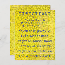 Bar Bat Mitzvah Enclosure/Direction Card Game On