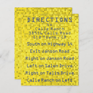 Bar Bat Mitzvah Enclosure/Direction Card Game On