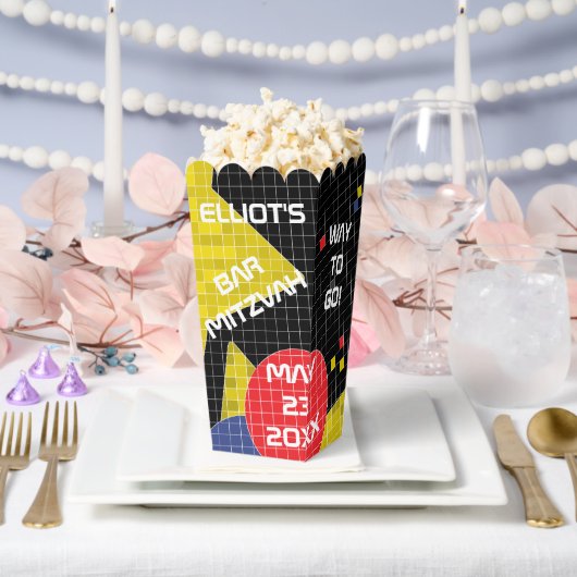 Bar Bat Mitzvah GAME ON Geschenkschachtel (Hochzeit)