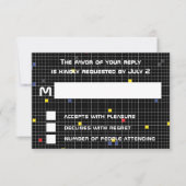 Bar Bat Mitzvah Game On RSVP Karte (Vorderseite)