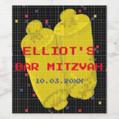 Bar Bat Mitzvah Game On Weinetikett (Einzelnes Label)