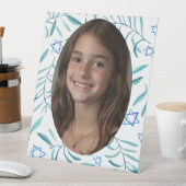 Bar Bat Mitzvah Jewish Wedding Botanicals Custom Sockelschild (In Situ)