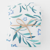Bar Bat Mitzvah Jewish Wedding Hanukkah Custom Geschenkpapier Set (Beispiel)