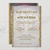 Bar / Bat Mitzvah Kaballah Einladung (Vorne/Hinten)