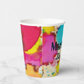 Bar Bat Mitzvah Paper Cup Confetti Pappbecher (Rechts)