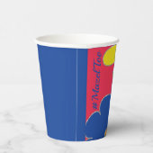 Bar Bat Mitzvah Paper Cup Hippie-Blume Pappbecher (Rechts)