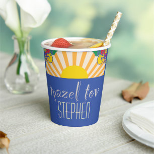 Bar Bat Mitzvah Paper Cup Party Wirbel Pappbecher