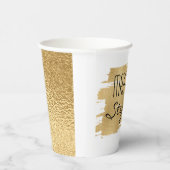 Bar Bat Mitzvah Papier Cup Gold und Schwarz Pappbecher (Rechts)