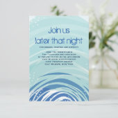 Bar Bat Mitzvah Party Card Einladung (Stehend Vorderseite)