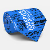Bar & Bat Mitzvah Special Day Blue Krawatte (Gerollt)