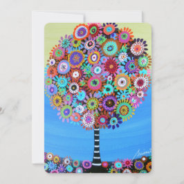 Bar bat mitzvah TREE OF LIFE EINLADUNGEN